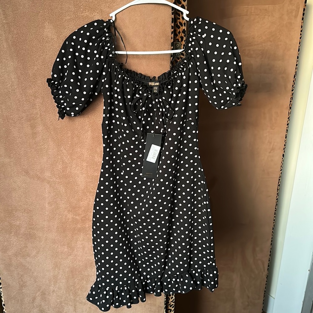 Pink Vanilla Polkadot Bodycon Dress